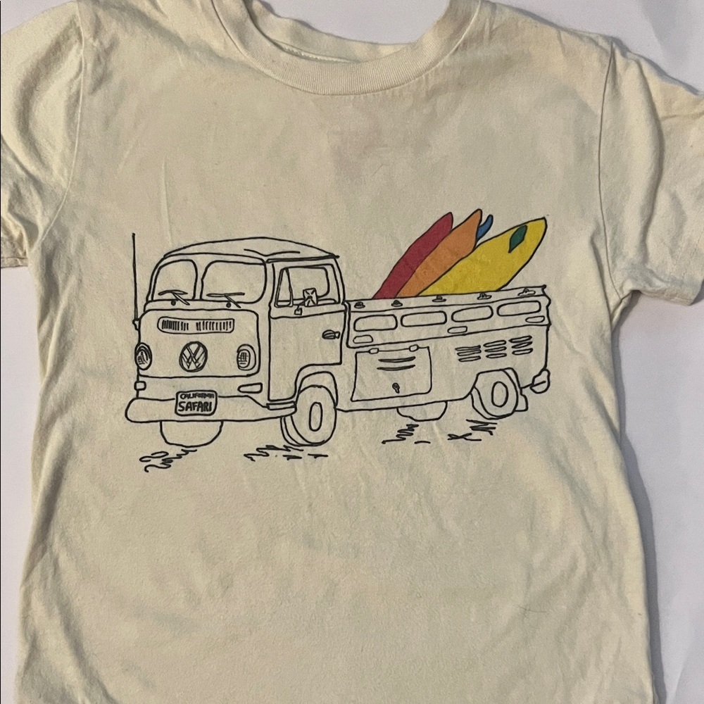 Kids' Cream Surf Safari T-Shirt